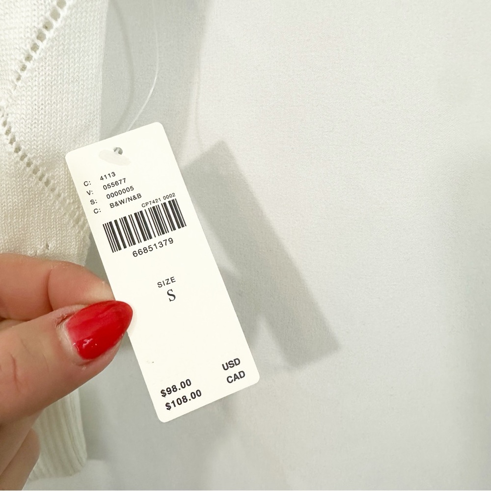 NWT Anthropologie Violette Icon Logo Knit Sweater Vest Top - Picture 11 of 13